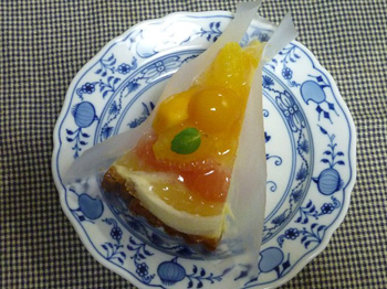柑橘のタルト