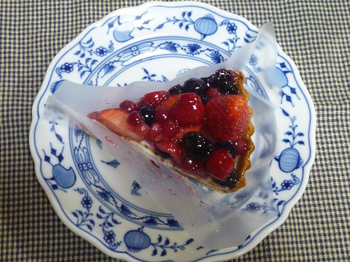 赤いフルーツタルト