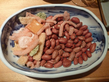 南京豆と海老せん