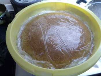 ラップを被せて