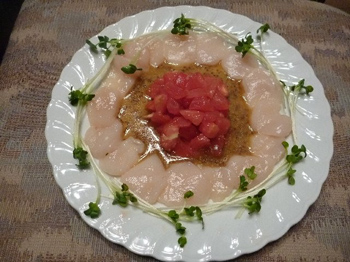 ホタテのカルパッチョ