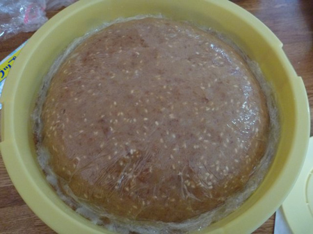 ラップを被せます