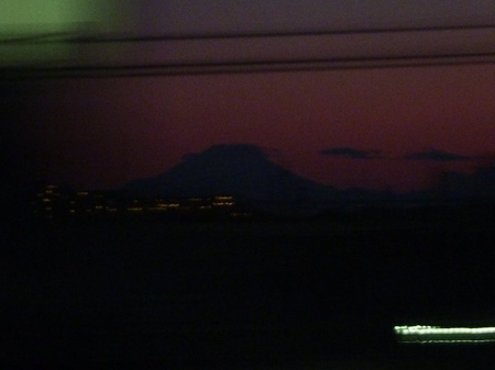 夕焼け富士
