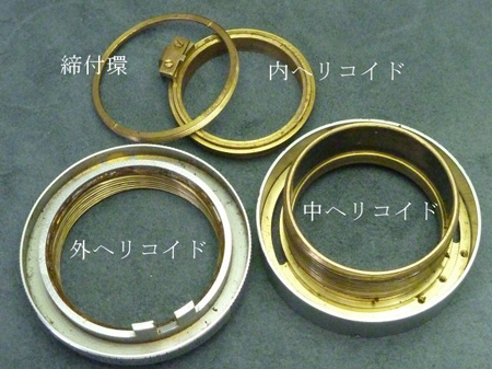 各々のヘリコイド