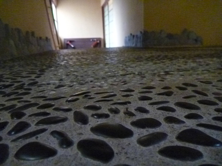 玉石洗い出し床