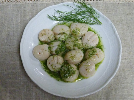 根小屋産フェンネルバターホタテ貝柱ソテー