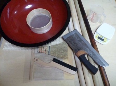 蕎麦打ち道具