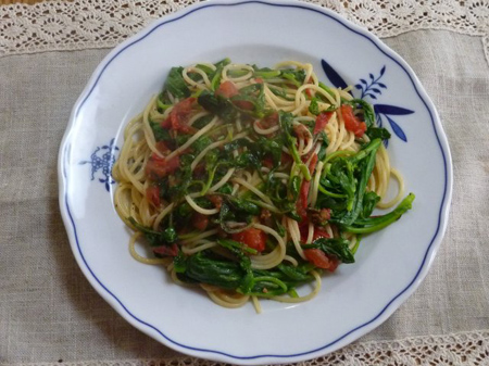 春彩りパスタ