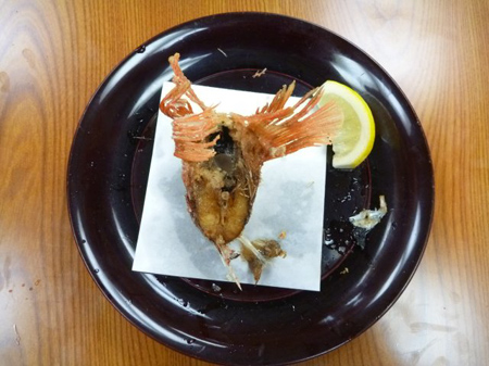 カサゴの素揚げ