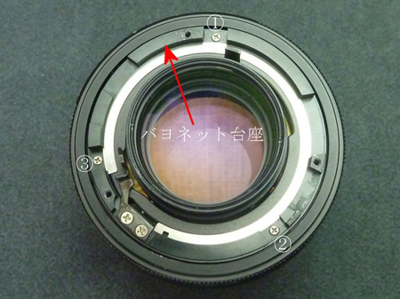 バヨネット台座