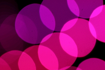 ピントをずらしたイルミネーション