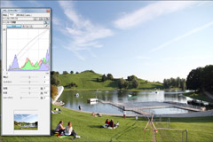 トーンカーブ明るい画像