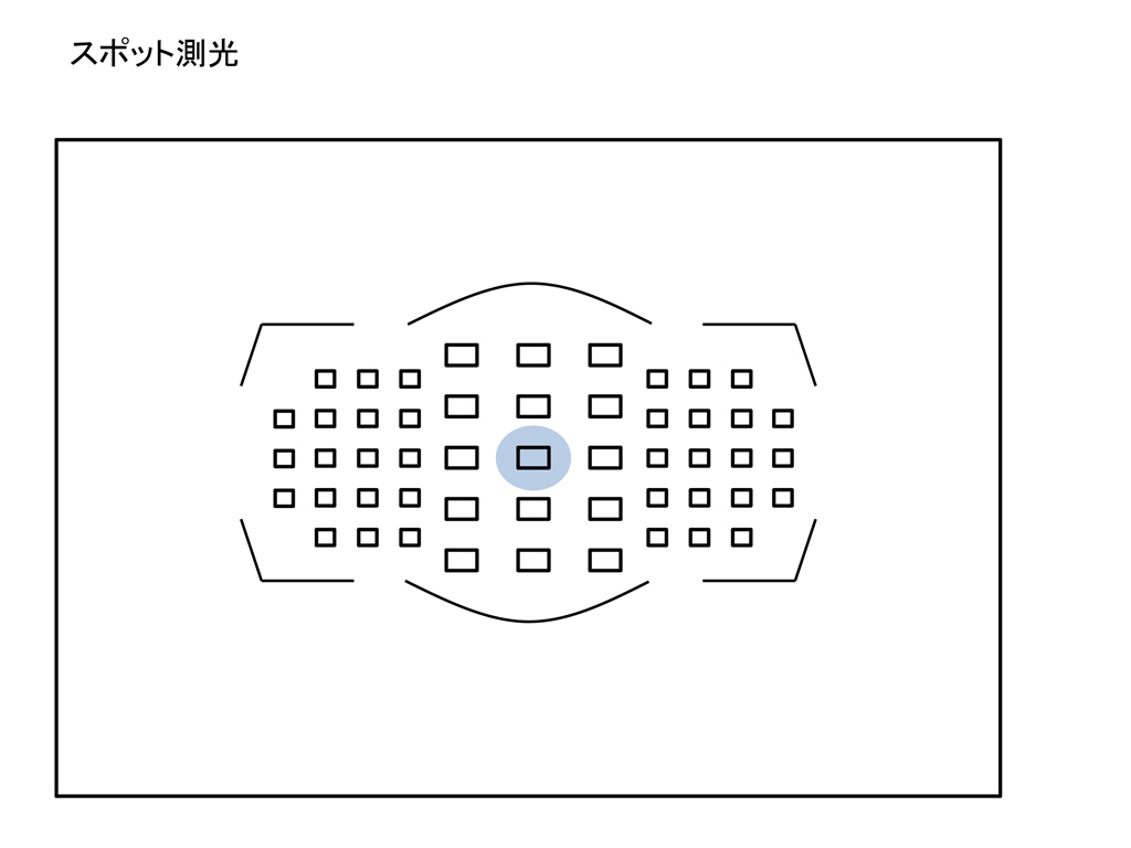 スポット測光 イメージ図