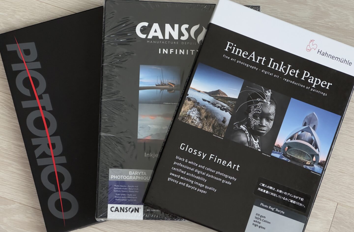 Canson infinity FINE ART PAPER 3種類（Canson Infinity）