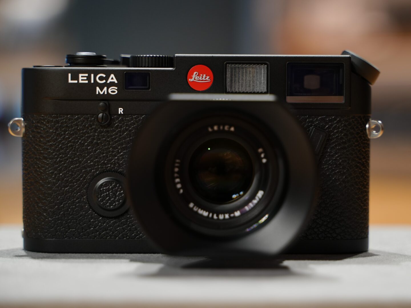 1円～U【ライカ】M6フィルムカメラ黒ELMAR-M1:2.8/5ストロボ中古