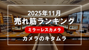 2025年11月 ミラーレスカメラ 売れ筋ランキングを紹介！｜カメラのキタムラ