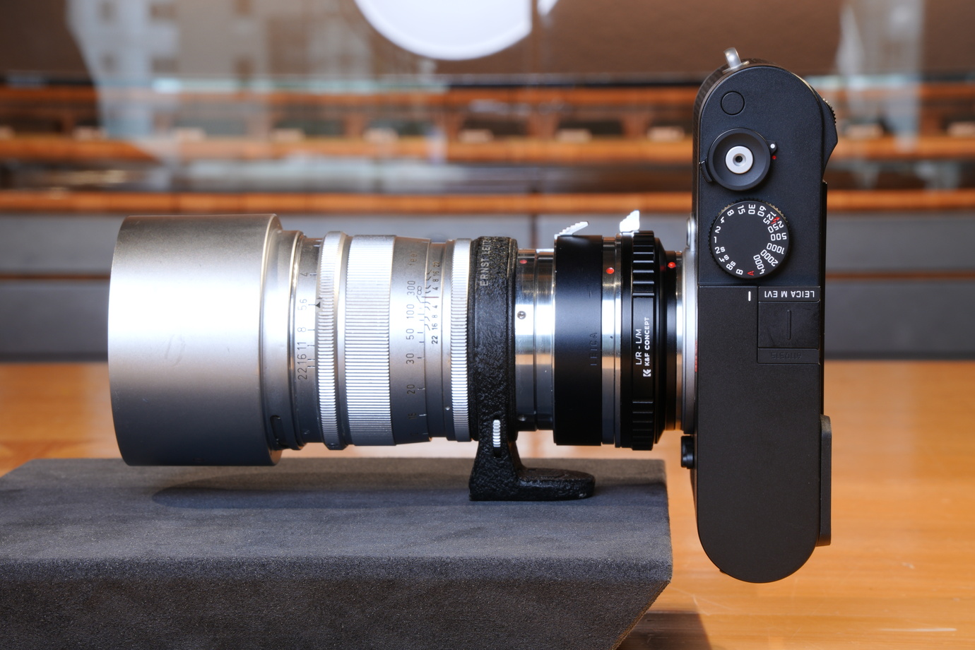 헥토르 125mm F2.5, 비조플렉스용 어댑터 조합
