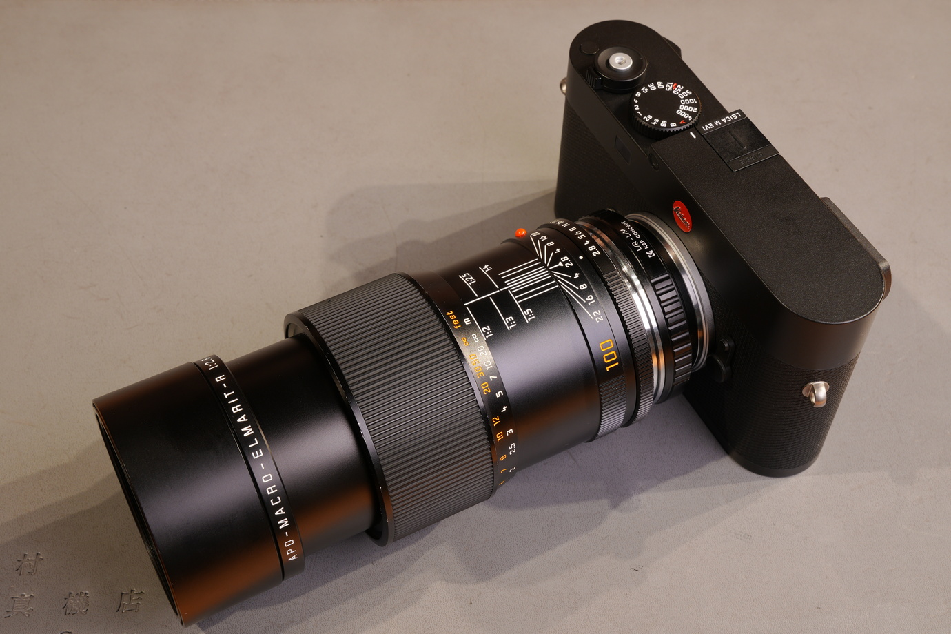 아포-마크로-엘마리트-R f2.8/100mm, M마운트 어댑터 장착