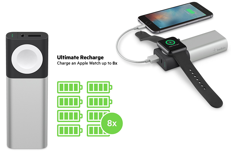 【ベルキン】Apple Watch+iPhone用Valet Charger™ Power Pack 6700 mAh