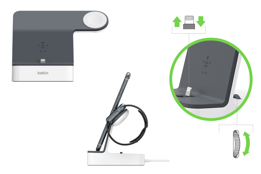 PowerHouse™ Charge Dock for Apple Watch + iPhone