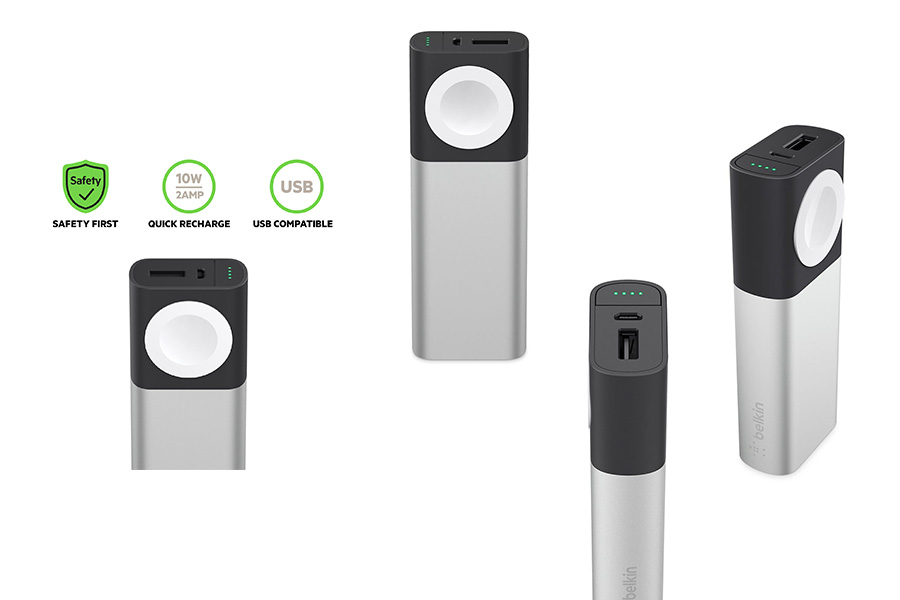 【ベルキン】Apple Watch+iPhone用Valet Charger™ Power Pack 6700 mAh