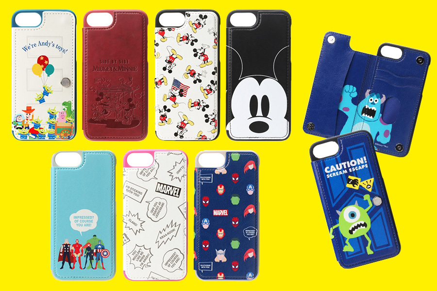 iPhone7/6s/6対応 ディズニー・マーベルキャラクター バックフリップケース