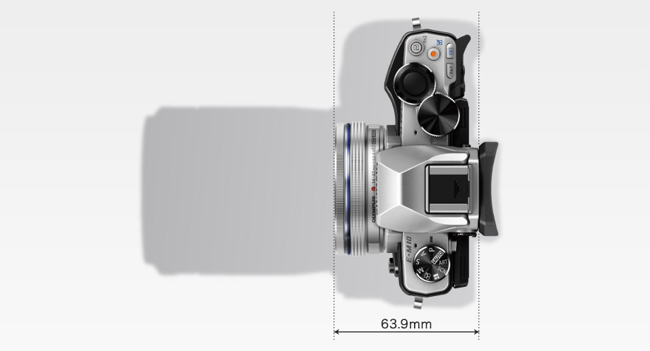 わずか63.9mmの超薄型ボディー