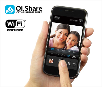 スマートフォンアプリ OLYMPUS Image Share