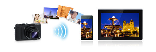 迫力のズーム写真やキレイな夜景写真を、スマートフォンにかんたん転送