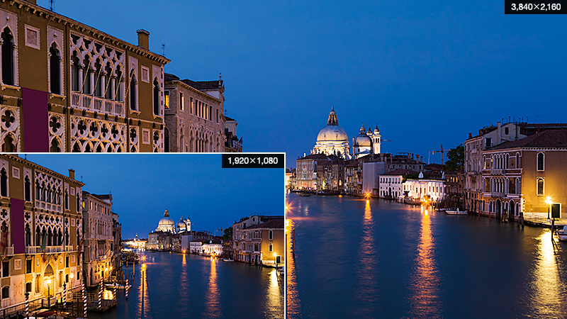 圧倒的な映像表現、4K高解像度