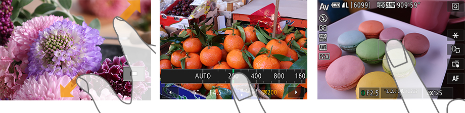 撮影も画像の閲覧も、指先で操作「タッチパネル液晶