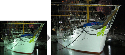 エリアごとに補正「マルチエリアホワイトバランス」