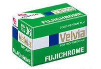 製品写真：フジクローム「Velvia50」プロフェッショナル
