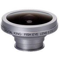 製品写真：デジタルキング 携帯電話用180゜フィッシュアイレンズK-180