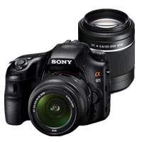 製品写真：α65ダブルズームキット