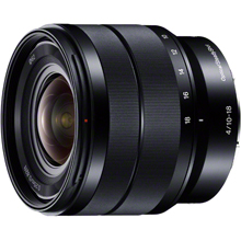 製品写真：ソニー E 10-18mm F4 OSS SEL1018