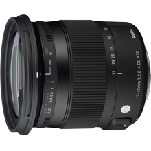 製品写真：シグマ 17-70mm F2.8-4 DC MACRO OS HSM キヤノン用