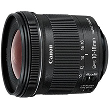 製品写真：キヤノン EF-S10-18mm F4.5-5.6 IS STM