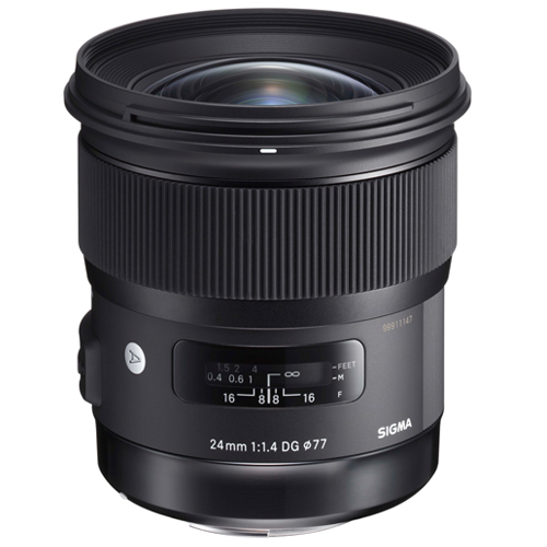 製品写真：シグマ 24mm F1.4 DG HSM キヤノン用