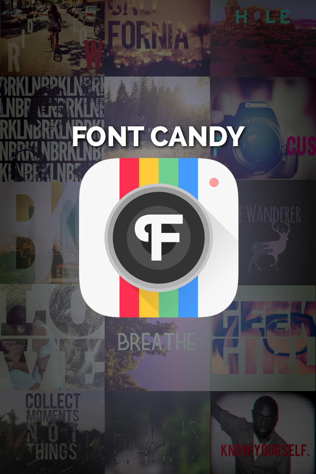 写真に文字を加えてcdジャケット風のおしゃれな画像を作れるアプリ Font Candy