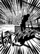 漫画の一コマみたいですね。迫力満点！